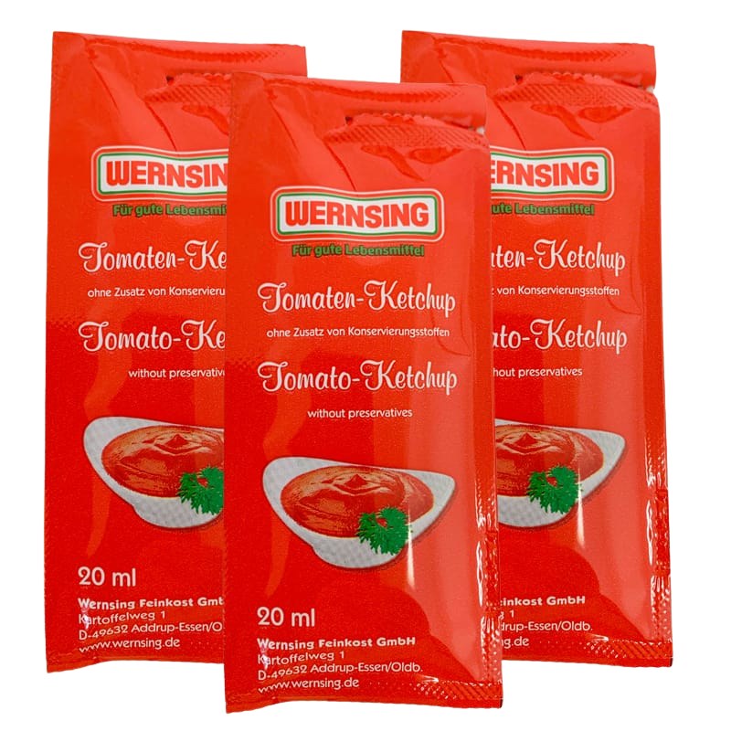 Tomatenketchup Portionen 100x20ml Wernsing